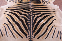 Thumbnail for Zebra Animal Print Natural Cowhide Rug - XX-Large 7' 9