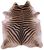Zebra Animal Print Natural Cowhide Rug - XX-Large 7' 9"H x 6' 7"W