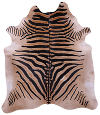 Thumbnail for Zebra Animal Print Natural Cowhide Rug - XX-Large 7' 9