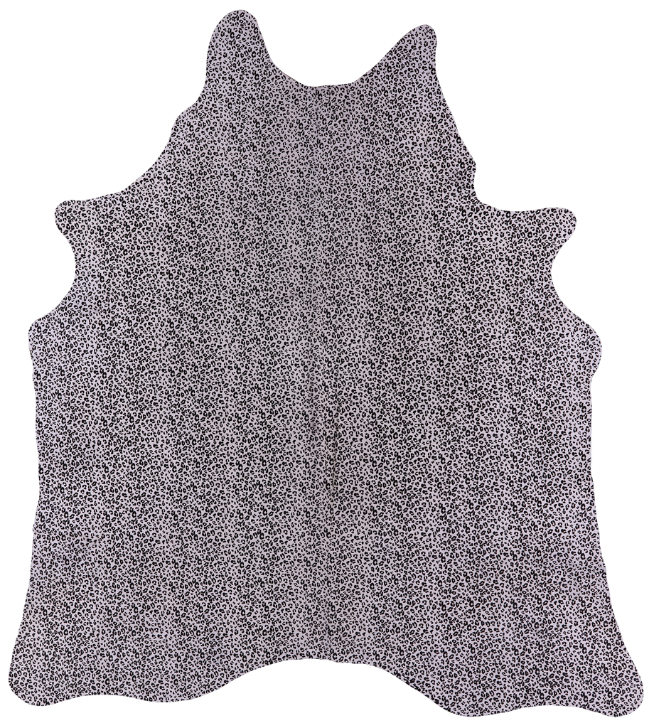Leopard Animal Print Natural Cowhide Rug - X-Large 7' 4"H x 6' 5"W