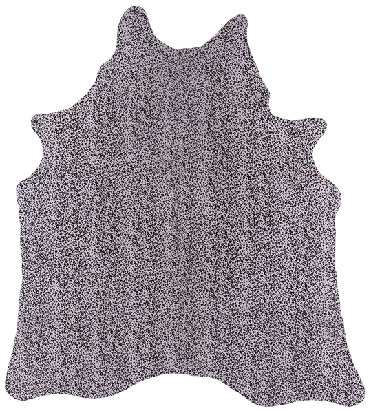 Leopard Animal Print Natural Cowhide Rug - X-Large 7' 4"H x 6' 5"W