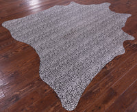 Thumbnail for Leopard Animal Print Natural Cowhide Rug - X-Large 7' 4