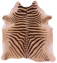 Thumbnail for Zebra Animal Print Natural Cowhide Rug - X-Large 7' 4