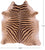 Zebra Animal Print Natural Cowhide Rug - X-Large 7' 4"H x 6' 8"W