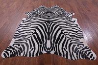 Thumbnail for Zebra Animal Print Natural Cowhide Rug - XX-Large 7' 10