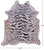 Tiger Animal Print Natural Cowhide Rug - X-Large 7' 2"H x 6' 1"W