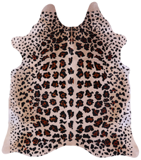 Thumbnail for Jaguar Animal Print Natural Cowhide Rug - X-Large 7' 5