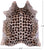Jaguar Animal Print Natural Cowhide Rug - X-Large 7' 5"H x 6' 4"W