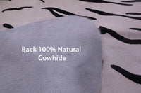Thumbnail for Tiger Animal Print Natural Cowhide Rug - Large 6' 10