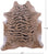 Tiger Animal Print Natural Cowhide Rug - XX-Large 7' 10"H x 6' 6"W