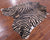 Zebra Animal Print Natural Cowhide Rug - X-Large 7' 3"H x 6' 3"W