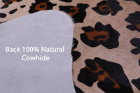Thumbnail for Jaguar Animal Print Natural Cowhide Rug - X-Large 7' 1