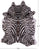 Zebra Animal Print Natural Cowhide Rug - XX-Large 8' 2"H x 6' 6"W