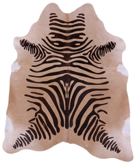 Thumbnail for Zebra Animal Print Natural Cowhide Rug - XX-Large 7' 8