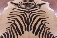 Thumbnail for Zebra Animal Print Natural Cowhide Rug - XX-Large 7' 8