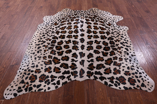 Jaguar Animal Print Natural Cowhide Rug - X-Large 7' 0