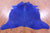 Blue Dyed Natural Cowhide Rug - X-Large 7' 2"H x 6' 0"W