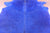 Blue Dyed Natural Cowhide Rug - X-Large 7' 2"H x 6' 0"W