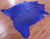 Blue Dyed Natural Cowhide Rug - X-Large 7' 2"H x 6' 0"W