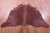 Brown Dyed Natural Cowhide Rug - X-Large 7' 4"H x 7' 0"W