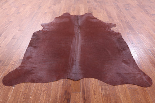 Brown Dyed Natural Cowhide Rug - X-Large 7' 4
