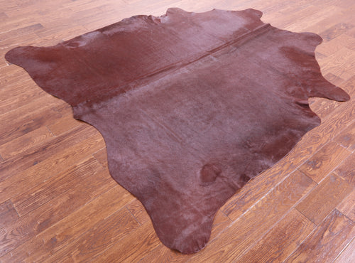 Brown Dyed Natural Cowhide Rug - X-Large 7' 4