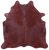 Brown Dyed Natural Cowhide Rug - X-Large 7' 4"H x 7' 0"W