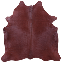 Thumbnail for Brown Dyed Natural Cowhide Rug - X-Large 7' 4
