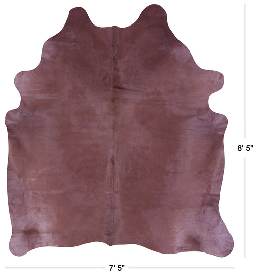Brown Dyed Natural Cowhide Rug - XX-Large 8' 5