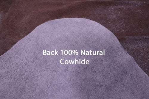 Brown Dyed Natural Cowhide Rug - XX-Large 8' 5