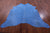 Blue Dyed Natural Cowhide Rug - XX-Large 7' 8"H x 7' 2"W