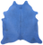 Blue Dyed Natural Cowhide Rug - XX-Large 7' 8"H x 7' 2"W