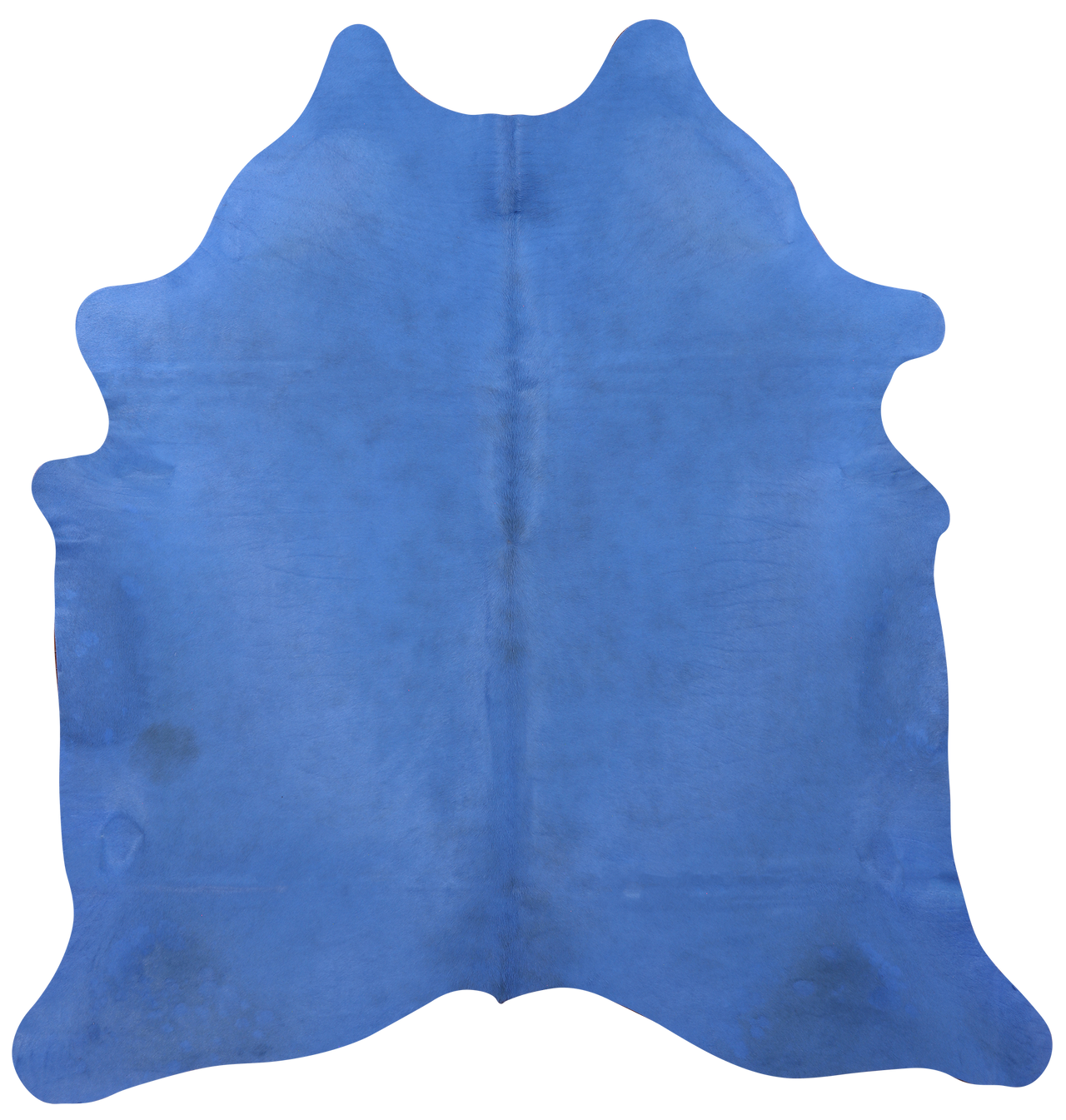 Blue Dyed Natural Cowhide Rug - XX-Large 7' 8"H x 7' 2"W