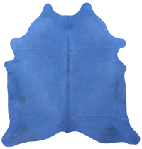 Thumbnail for Blue Dyed Natural Cowhide Rug - XX-Large 7' 8