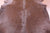 Brown Dyed Natural Cowhide Rug - Large 6' 6"H x 6' 0"W