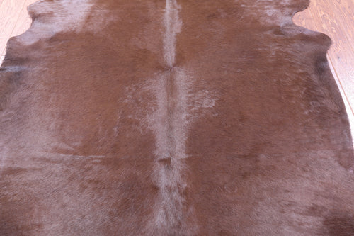 Brown Dyed Natural Cowhide Rug - Large 6' 6