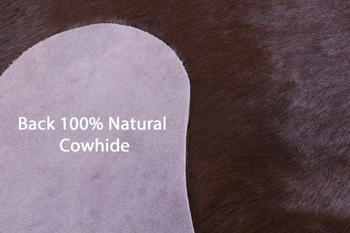 Brown Dyed Natural Cowhide Rug - Large 6' 6