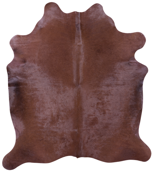Brown Dyed Natural Cowhide Rug - Large 6' 6