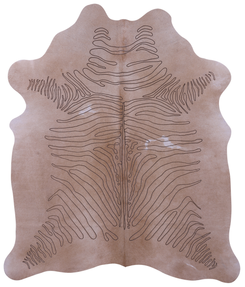 Zebra Animal Print Natural Cowhide Rug - Medium 5' 8