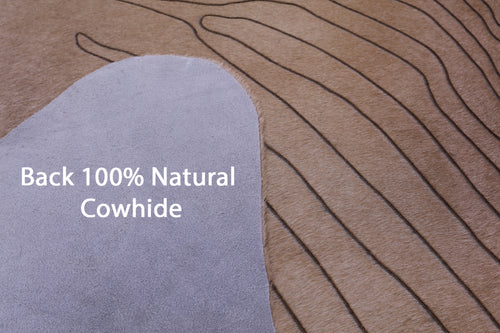 Zebra Animal Print Natural Cowhide Rug - Medium 5' 8