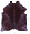 Burgundy Dyed Natural Cowhide Rug - XX-Large 7' 8"H x 6' 6"W