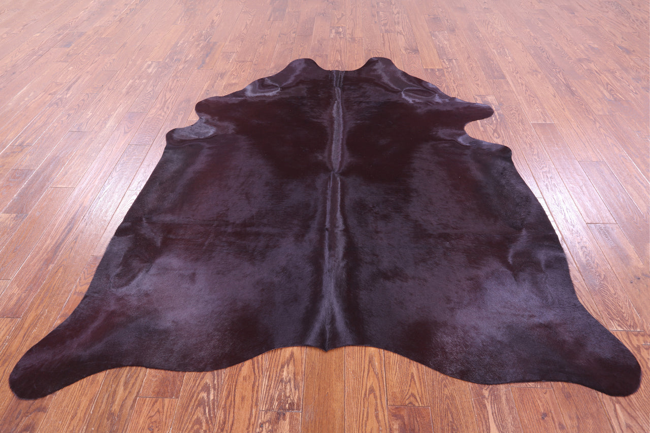 Burgundy Dyed Natural Cowhide Rug - XX-Large 7' 8"H x 6' 6"W
