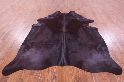 Burgundy Dyed Natural Cowhide Rug - XX-Large 7' 8