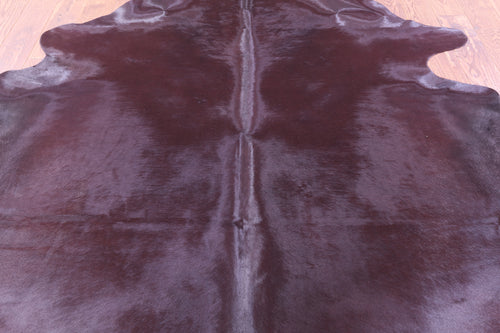 Burgundy Dyed Natural Cowhide Rug - XX-Large 7' 8