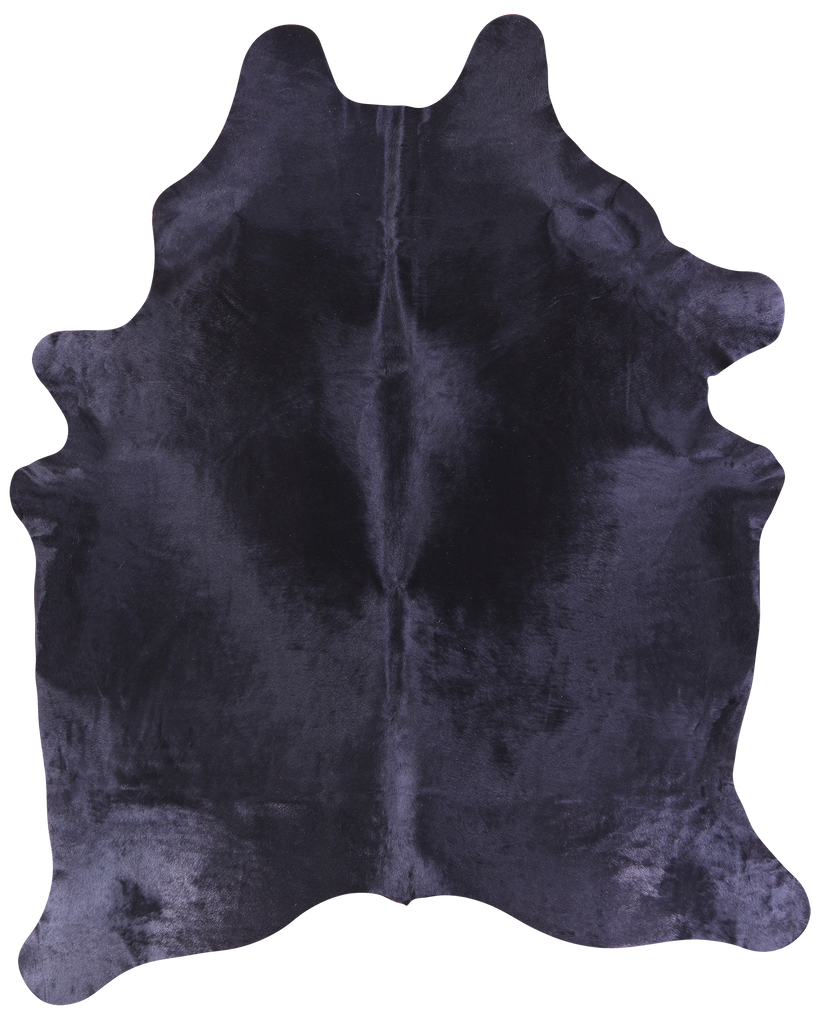 Black Dyed Natural Cowhide Rug - XX-Large 8' 4"H x 6' 8"W