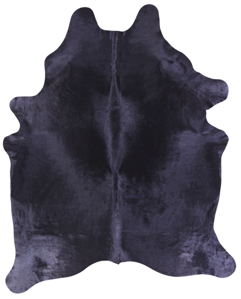 Black Dyed Natural Cowhide Rug - XX-Large 8' 4"H x 6' 8"W