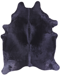 Thumbnail for Black Dyed Natural Cowhide Rug - XX-Large 8' 4