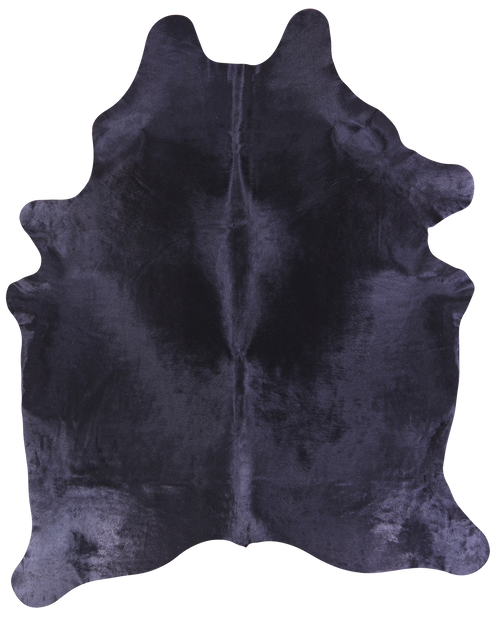 Black Dyed Natural Cowhide Rug - XX-Large 8' 4