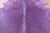 Purple Dyed Natural Cowhide Rug - Large 6' 8"H x 6' 2"W
