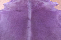 Thumbnail for Purple Dyed Natural Cowhide Rug - Large 6' 8